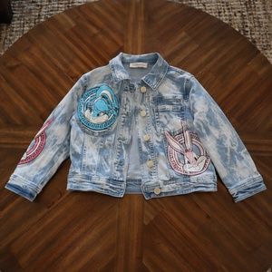 Authentic MonnaLisa | Lola Bunny Denim Jacket | Blue